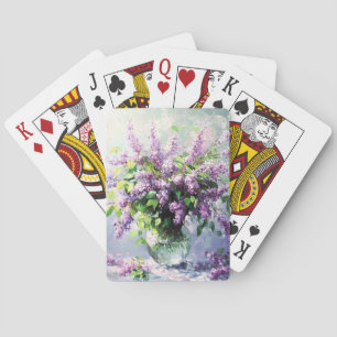 Baraja De Cartas Ramo de Lilas en Flor de Lavanda