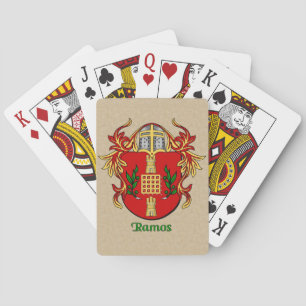 Baraja De Cartas Ramos Heraldic Shield con Mantling