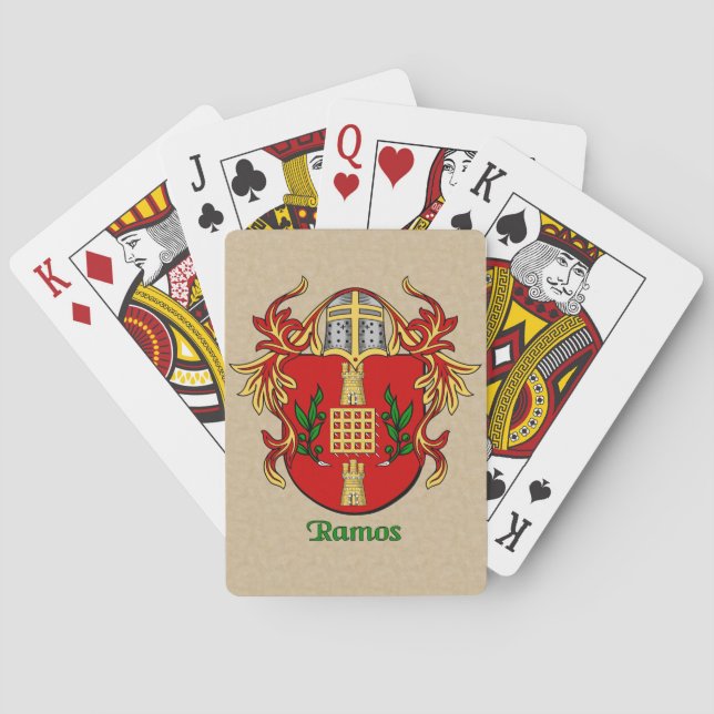 Baraja De Cartas Ramos Heraldic Shield con Mantling (Reverso)
