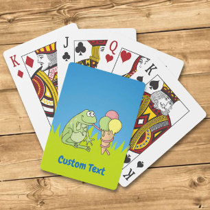 Baraja De Cartas Rana con tarjetas de reproducción de helados