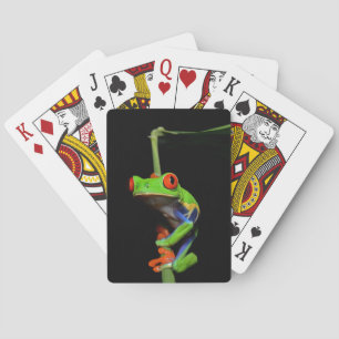 Baraja De Cartas Rana de árbol pintado con ojos rojos