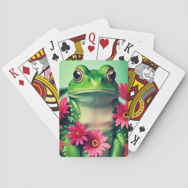 Baraja De Cartas Rana de flores (Reverso)