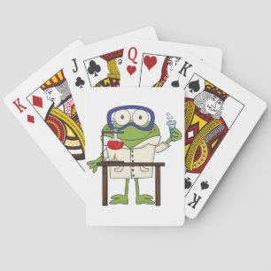 Baraja De Cartas Rana en el laboratorio de ciencia