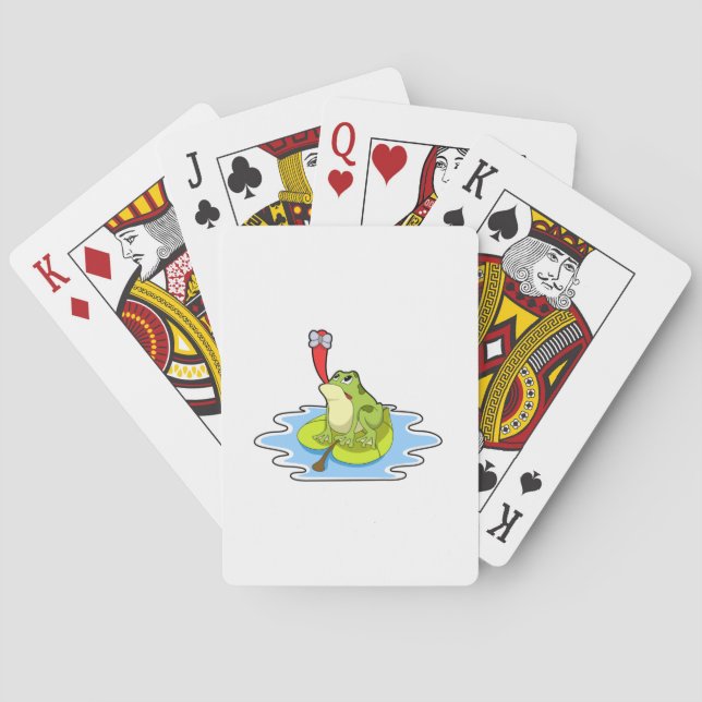 Baraja De Cartas Rana en hojas con insectos (Reverso)