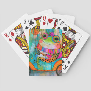 Baraja De Cartas Rana Feliz Aventura en la Carretera Alegre