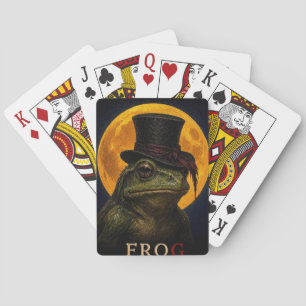 Baraja De Cartas Rana Sombrero Alto Gótico Surrealista