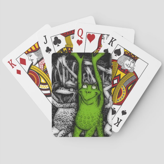Baraja De Cartas Ranas alentadoras (Reverso)