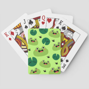 Baraja De Cartas Ranas graciosas