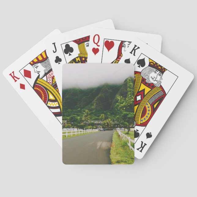 Baraja De Cartas Rancho Kualoa, Oahu, Hawaii (Reverso)