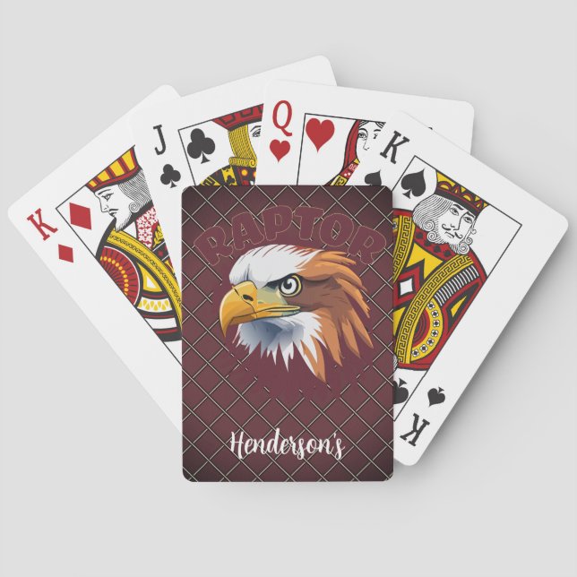 Baraja De Cartas Raptor American Bald Eagle (Reverso)