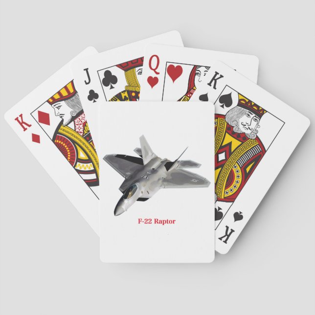 Baraja De Cartas Raptor F-22 (Reverso)