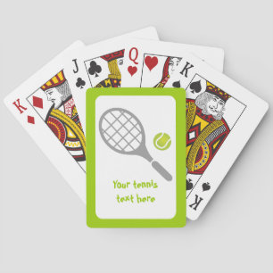 Baraja De Cartas Raqueta de tenis y personalizado de pelotas