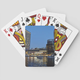 Baraja De Cartas Rascacielos de la hora azul en Dubai Marina