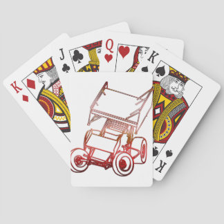 Baraja De Cartas Rastreo de coche/puesta de sol