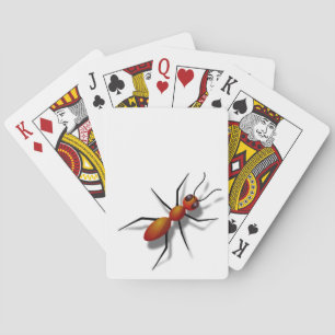 Baraja De Cartas Rastreo de hormigas rojas