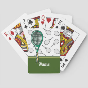 Baraja De Cartas Rastreo de tenis con nombre
