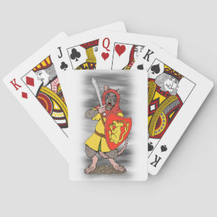 Baraja De Cartas Rata guerrera con falchion