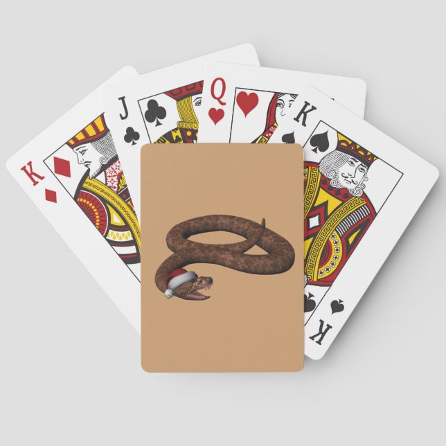 Baraja De Cartas Rattlesnake Con Sombrero Santa (Reverso)