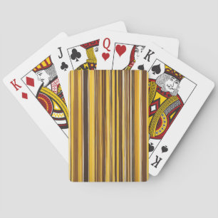 Baraja De Cartas Rayas amarillas, ocres, marrones y blancas