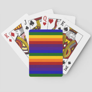 Baraja De Cartas Rayas arcoiris