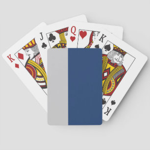 Baraja De Cartas Rayas azules y grises