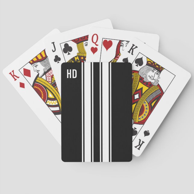 Baraja De Cartas Rayas de Carreras (Reverso)