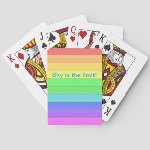 Baraja De Cartas Rayas de color Arcoiris Inspiradoras personalizada