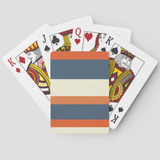 Baraja De Cartas Rayas horizontales coloridas y cálidas