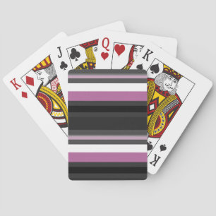 Baraja De Cartas Rayas negras, grises y blancas