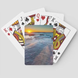 Baraja De Cartas Rayos de sol iluminan el Océano Pacífico