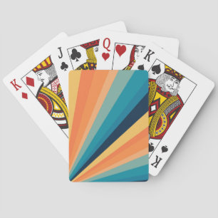 Baraja De Cartas Rayos solares retro