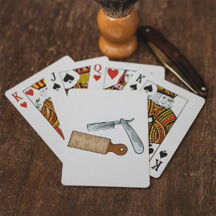 Baraja De Cartas Razor directo vintage y peluquería de Strop