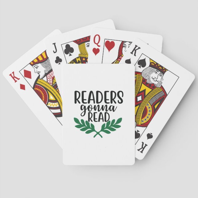 Baraja De Cartas Reading Art Readers Gonna Read (Reverso)
