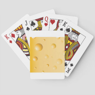 Baraja De Cartas Rebanada de queso suizo amarillo Gruyere