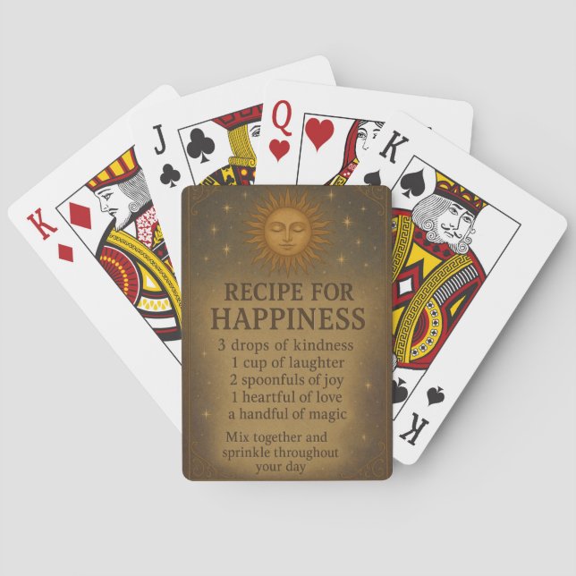 Baraja De Cartas Receta para la Felicidad (Reverso)