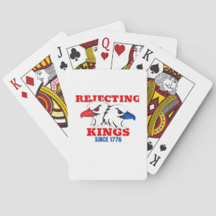 Baraja De Cartas Rechazando Reyes Desde 1776 Diseño Clásico Creativ