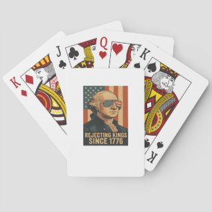 Baraja De Cartas Rechazando Reyes Desde 1776 Gráfico Clásico Vintag