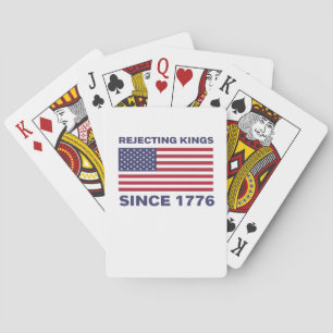 Baraja De Cartas Rechazando Reyes Desde 1776 Protesta Clásico Negri