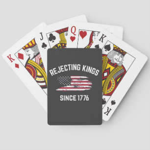 Baraja De Cartas Rechazando reyes desde el 4 de julio de 1776