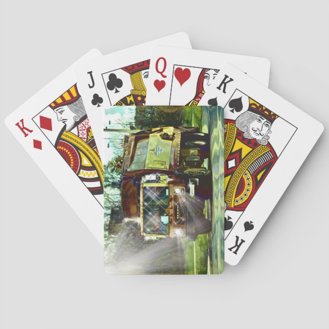 Baraja De Cartas Rechazar la cubierta de la tarjeta del conductor d (Reverso)