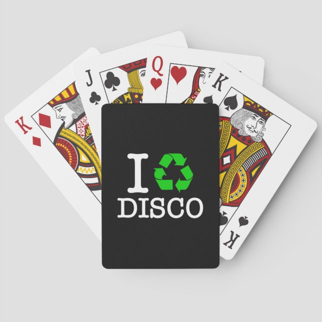 Baraja De Cartas Reciclar Disco (Reverso)