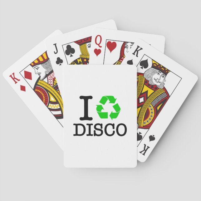 Baraja De Cartas Reciclar Disco (Reverso)