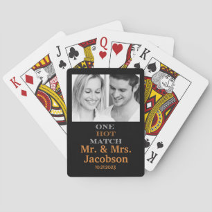 Baraja De Cartas Recién casados Un partido caliente Foto Regalo de 