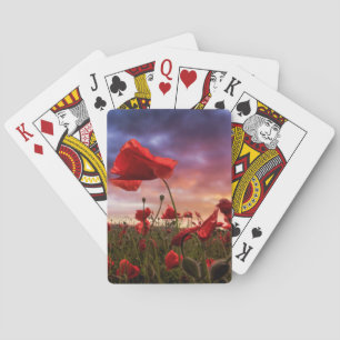Baraja De Cartas Recordar el campo del   de amapolas