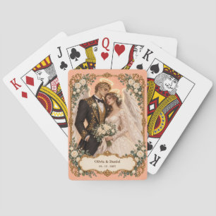 Baraja De Cartas Recuerdo de boda de novia y novio ángel personaliz