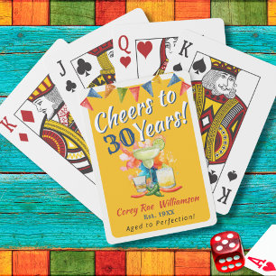 Baraja De Cartas Recuerdo de fiesta personalizado para cumpleaños n
