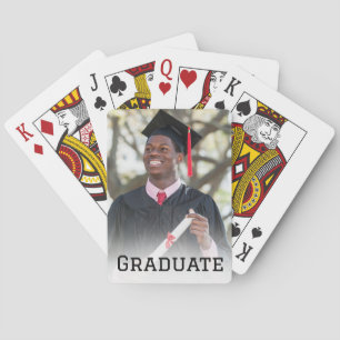 Baraja De Cartas Recuerdo de foto de graduación personalizada regal