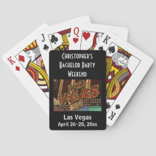Baraja De Cartas Recuerdo de viaje de fin de semana de despedida de
