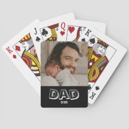 Baraja De Cartas Recuerdo Papá Est Regalo Foto Padre 