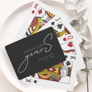Baraja De Cartas Recuerdos del 25º Aniversario de Bodas de Plata